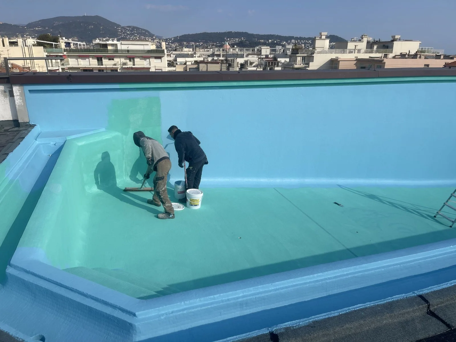 Roof top de l'hôtel Marriott — chantier