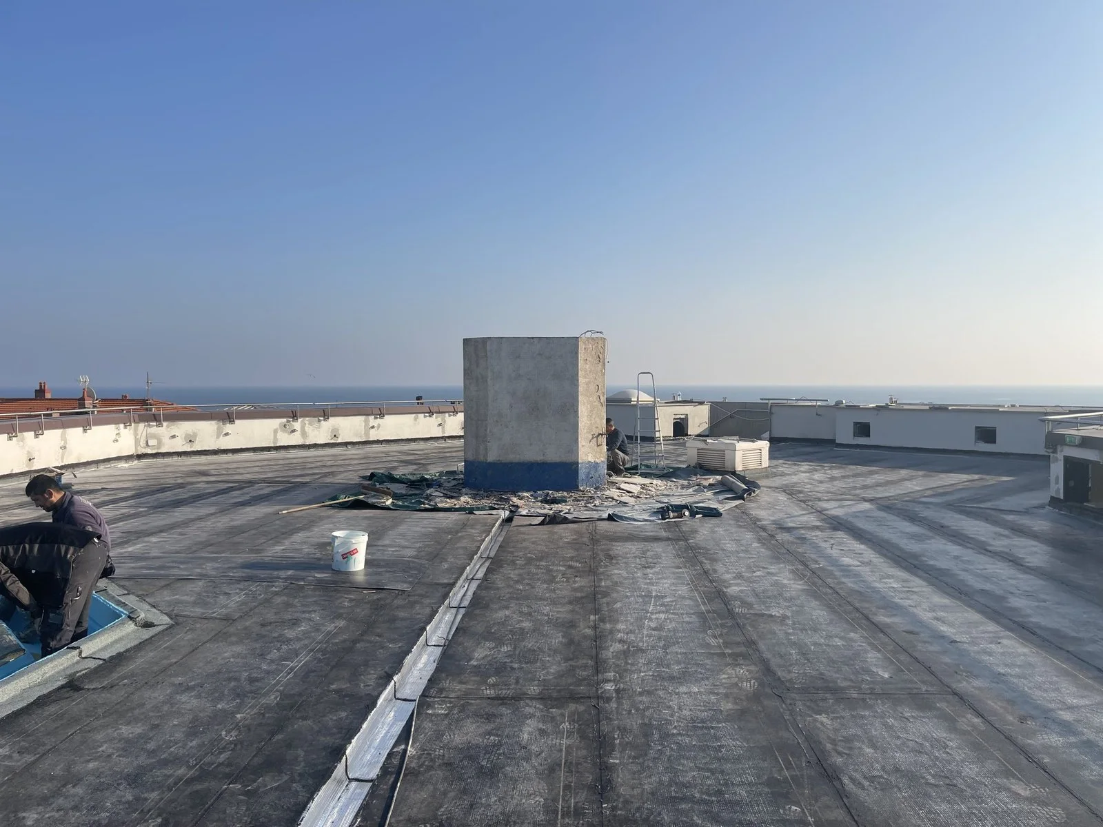 Roof top de l'hôtel Marriott — chantier